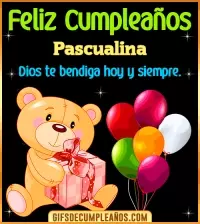 GIF Feliz Cumpleaños Dios te bendiga Pascualina